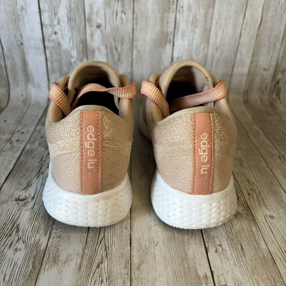Adidas Edge Lux 4 In Blush Peach wide lace‎ Women's Size 6 sneakers - Picture 3 of 9